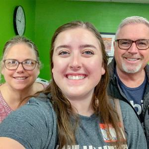 Danielle and two others taking a selfie