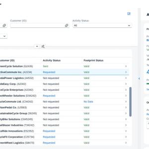 Info graphic screenshot of the SAP program 'Outbounds' feature.