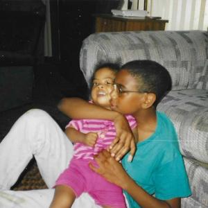 Shavonn as a young child with brother, Jerry Jr.