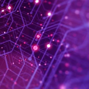 purple image of a circuit