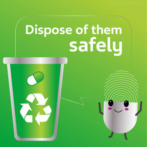 "Dispose of them safely"