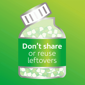 "Don't share or reuse leftovers"