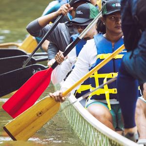 Paddles ready to go in the water