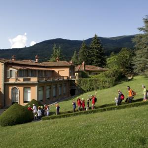 the outside of the Dynamo Camp building 