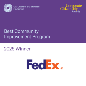 Best Community Improvement Program 2025 Winner: FedEx