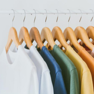 Shirts on hangers