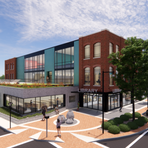 rendering of library