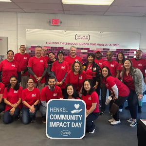 Group of Henkel employees posing