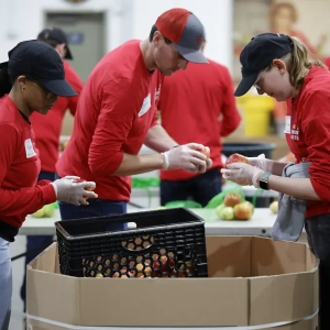 Henkel employees volunteering