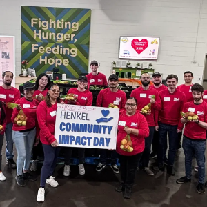 Group of Henkel employees posing