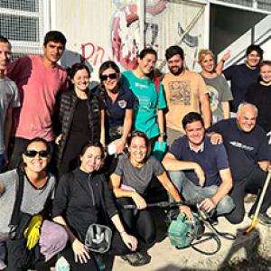 group photo of volunteers