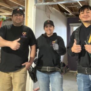 IEC Foundation: electrical workers shown with thumbs up.
