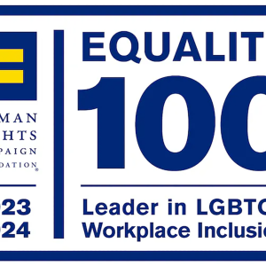 "Equality 100 Leader in LGBTQ+ Workplace Inclusion".