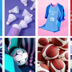 Collage of sporting equipment, jerseys.