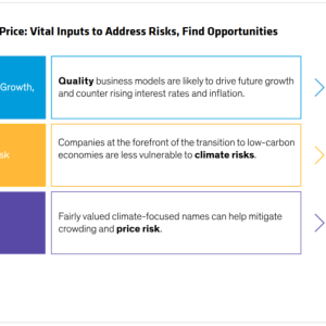 Info graphic "Quality, Climate and Price: Vital Inputs to Address Risks, Find Opportunities"