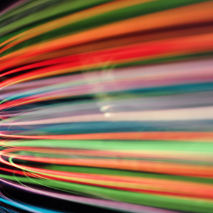 Multi-colored streaks on a black background