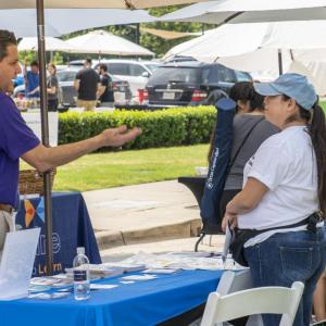 group at event table