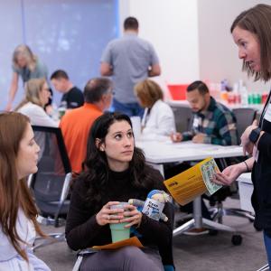 people meeting at event