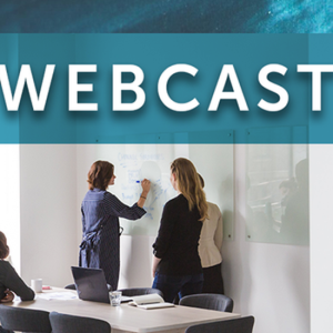 Office meeting, reads: "Webcast"