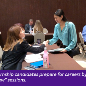 EXP helps internship candidates prepare for careers by providing "mock interview" sessions