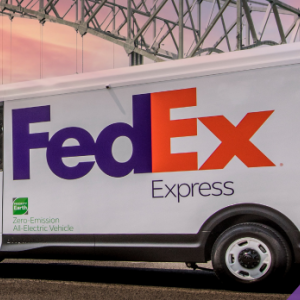 FedEx express truck.