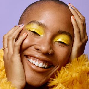 headshot of person wearing makeup