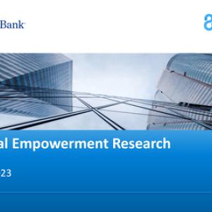 Cover page Financial Empowerment Research October 2023.