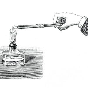 drawing of lighting a flame