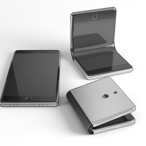 Three folding cell phones