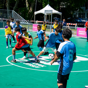 people playing soccer