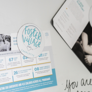 Foster Village magnets and post cards.