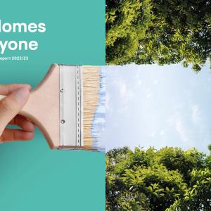 Brush painting sky in the forest