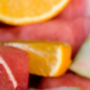 sliced fruit close up