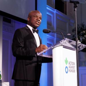 Dr. Charles Owubah, CEO of Action Against Hunger, took to the stage to raise awareness about the magnitude of the hunger crisis.