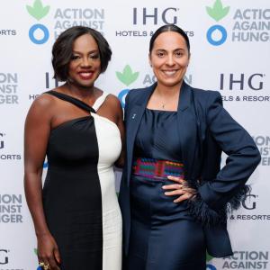 Viola Davis and Farida “Frida” Gadzhimirzaeva, our Leadership Honoree, pose for a photo.