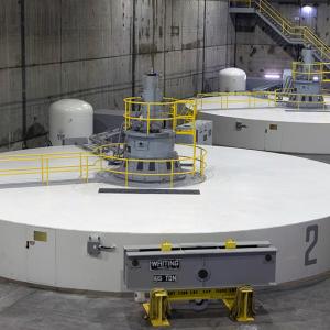 large industrial tank in a cement room