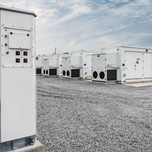 large generators on a gravel patch