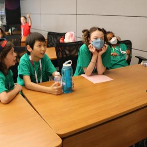 students at the workshop