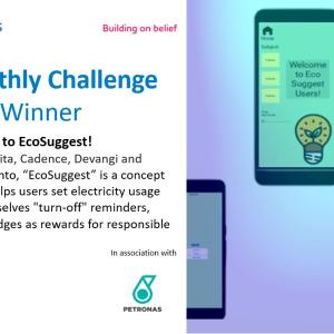 Cellphones open to apps. "goIT Monthly Challenge July 2023 Winner".