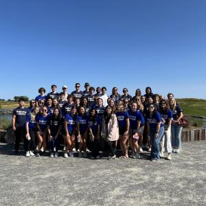 Group of interns outside