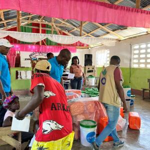 Action Against Hunger is working to provide families in Haiti with clean water.