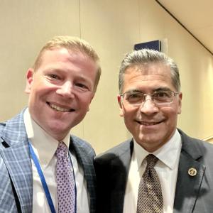 Secretary Xavier Becerra and Jason Hartke