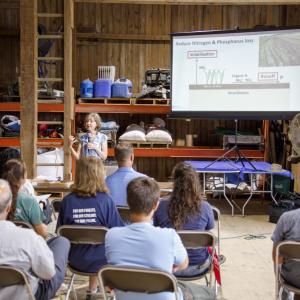 Seating people attending a presentation