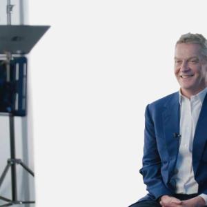 John Driscoll being interviewed.