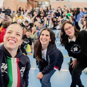 group of people smiling