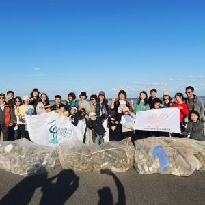 Volunteers clean wetlands in China.