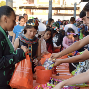 Local youth enjoy trick-or-treating at AEG’s Dignity Health Sports Park and the LA Galaxy Foundation's Annual Treats-N-Suites Halloween Bash.