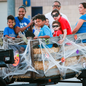 Dignity Health Sports Park and the LA Galaxy Foundation's Annual Treats-N-Suites Halloween Bash had hayrides for local children.