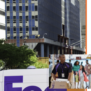 collage of FedEx deliveries