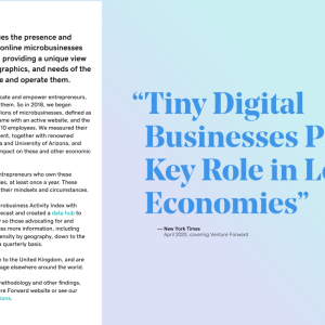"Tiny Digital Businesses Play Key Role in Local Economies"